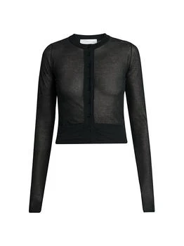 Stella McCartney | Sheer Knit Cotton-Blend Cardigan