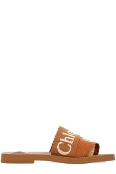 Chloé | Chloé Woody Logo Embroidered Sandals