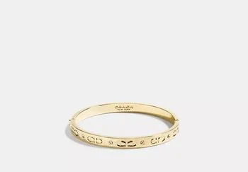 Coach Signature Hinged Bangle
