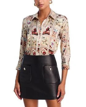 Dani Silk Three Quarter Sleeve Blouse