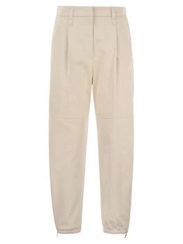 Brunello Cucinelli | Brunello Cucinelli High Waist Tapered Leg Trousers