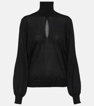 Tom Ford | Cutout cashmere and silk turtleneck sweater