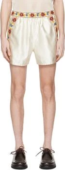 BODE Off-White Candyfloss Shorts