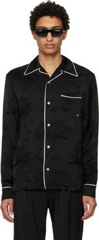 AMIRI | Black Floral Jacquard Shirt
