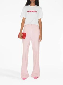 Burberry | Logo Print Cotton T-Shirt In White