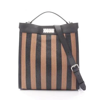 Fendi | Leather Raffia Tote Bag (Pre-Owned)