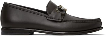 Salvatore Ferragamo | Brown Gancini Buckle Loafers