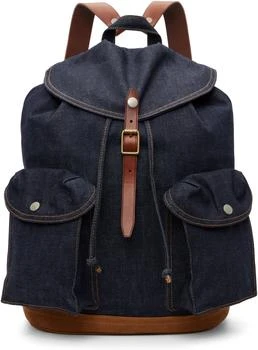 RRL Navy Denim Rucksack Backpack