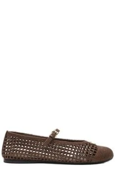 Prada | Prada Triangle-Logo Crochet Ballerinas