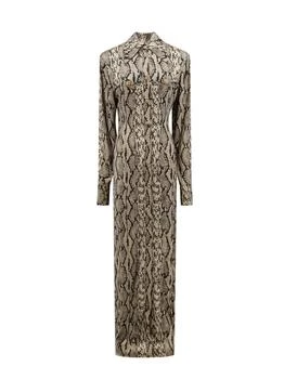 Balmain | Balmain Printed Maxi Shirt Dress