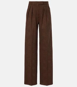 Max Mara | Ponza cotton and wool-blend wide-leg pants