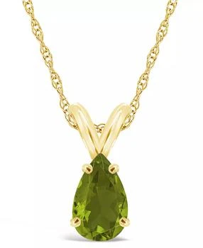 Macy's | Peridot Pendant Necklace (1-1/3 ct.t.w) in 14K Yellow Gold
