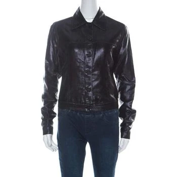 Gucci | Gucci Black Lurex Knit Shiny Look Jacket M