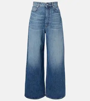 Max Mara | Dangri faded wide-leg jeans
