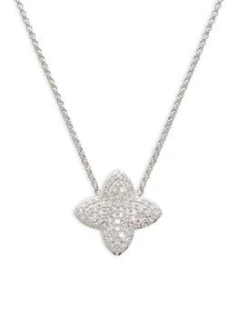 Effy | 14K White Gold 
0.27 TCW Diamond Necklace