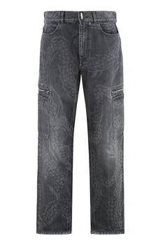 Givenchy | Givenchy Snake Print Cargo Jeans