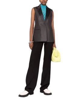 Salvatore Ferragamo | Tailored Leather Blazer In Brown