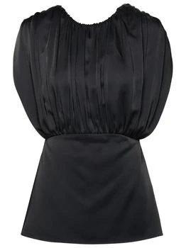 Jil Sander | Jil Sander Gathered V-Back Satin Top