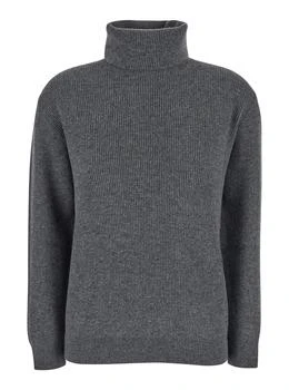 Brunello Cucinelli | Brunello Cucinelli Turtleneck Ribbed-Knit Jumper