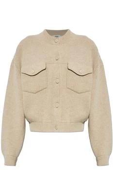 Fendi | Fendi Button-Up Knitted Crewneck Cardigan