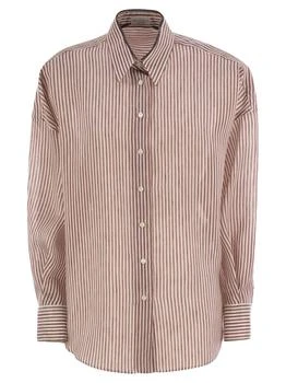 Brunello Cucinelli | Brunello Cucinelli Striped Long-Sleeved Shirt