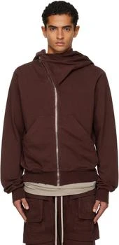 Rick Owens | Burgundy Concordians Mountain Hoodie