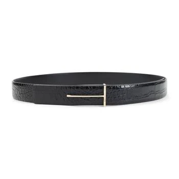 Tom Ford | Tom Ford Logo Plaque Embossed Belt