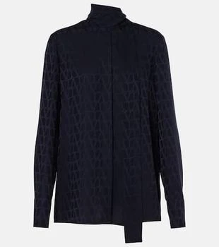 Valentino | Toile Iconographe silk jacquard shirt