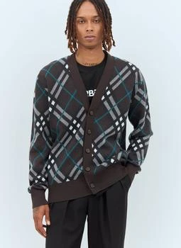 Burberry | Check Wool Cardigan