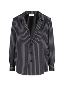 Yves Saint Laurent | Saint Laurent Striped Single-Breasted Pajama Shirt