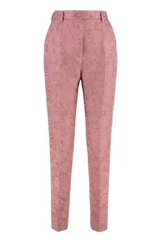 Dolce & Gabbana | Dolce & Gabbana Tailored Quilted Floral Jacquard Pants