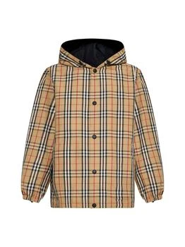 Burberry | Burberry Checked Reversible Hooded Jacket