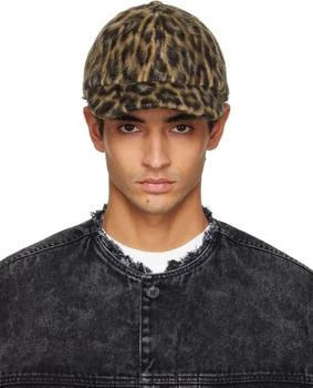 Brown Leopard Print Cap