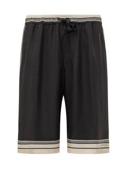 Dolce & Gabbana | Dolce & Gabbana Stripe Printed Vanity Bermuda Shorts