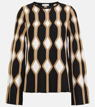 Chloé | Intarsia wool and silk sweater