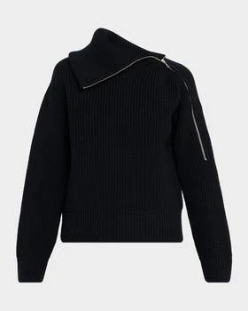 Dries Van Noten | Talim Zipped Wool Turtleneck Sweater
