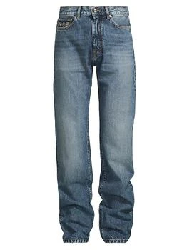 Versace | Medusa Horsebit Mid-Rise Jeans