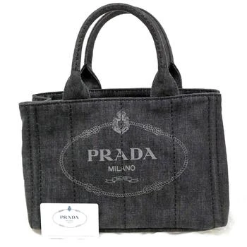 Prada | Canapa Convertible Tote blue blue_Jeans Tote Bag Bag (Pre-Owned)