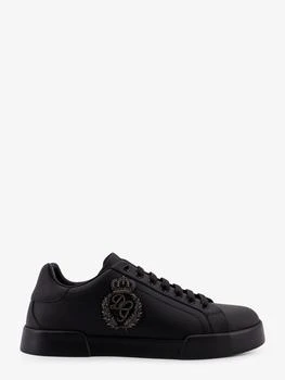 Dolce & Gabbana | Leather sneakers with embossed side logo