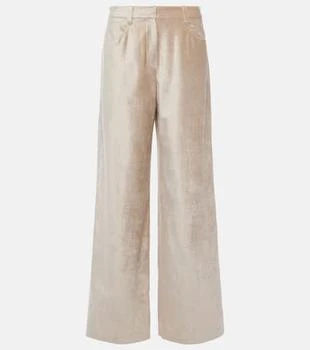 Brunello Cucinelli | Cotton-blend wide-leg pants