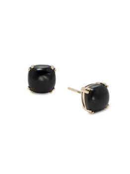 Saks Fifth Avenue | Eclipse 14K Yellow Gold & Onyx Stud Earrings