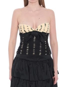 Valentino | Valentino Bow Detailed Strapless Top