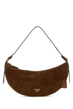 Prada | Prada Triangle-Logo Demi-Lune Shoulder Bag