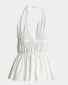 Dries Van Noten | Ceana Halter Peplum Top