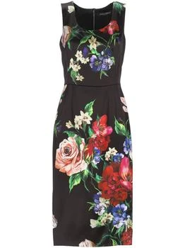 Dolce & Gabbana | Dolce & Gabbana Floral Printed Sleeveless Dress