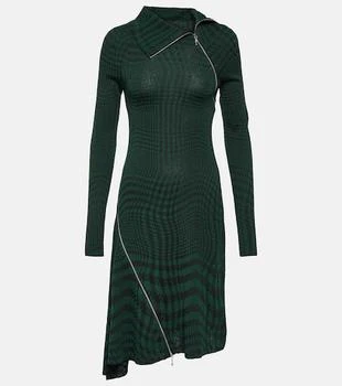 Burberry | Burberry Check wool-blend midi dress