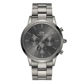 Iconic Chronograph Link Graphite Quartz Watch DW00100643