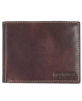 Steve Madden Men's Antique-like RFID Passcase Wallet