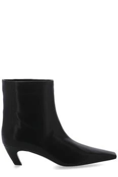 Khaite | Khaite Arizona Square-Toe Ankle Boots