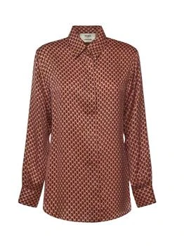 Fendi | Fendi Dots Jacquard Long Sleeved Oversized Shirt